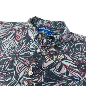 Chubbies Mens Hawaiian Floral Short Sleeve Button-Down Shirt Medium
